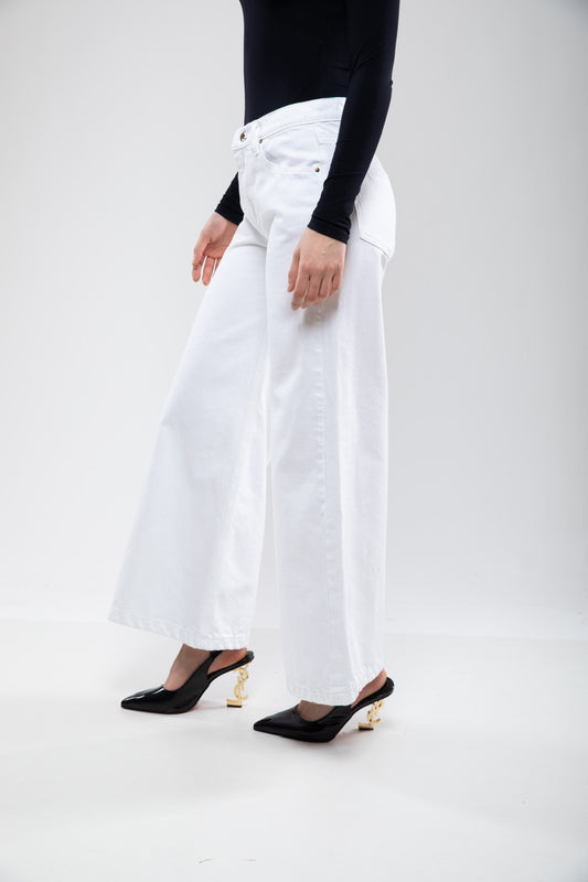 Jean Wide Leg Taille Haute