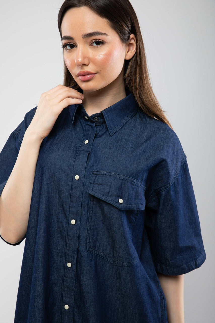 Robe Chemise Denim Oversize