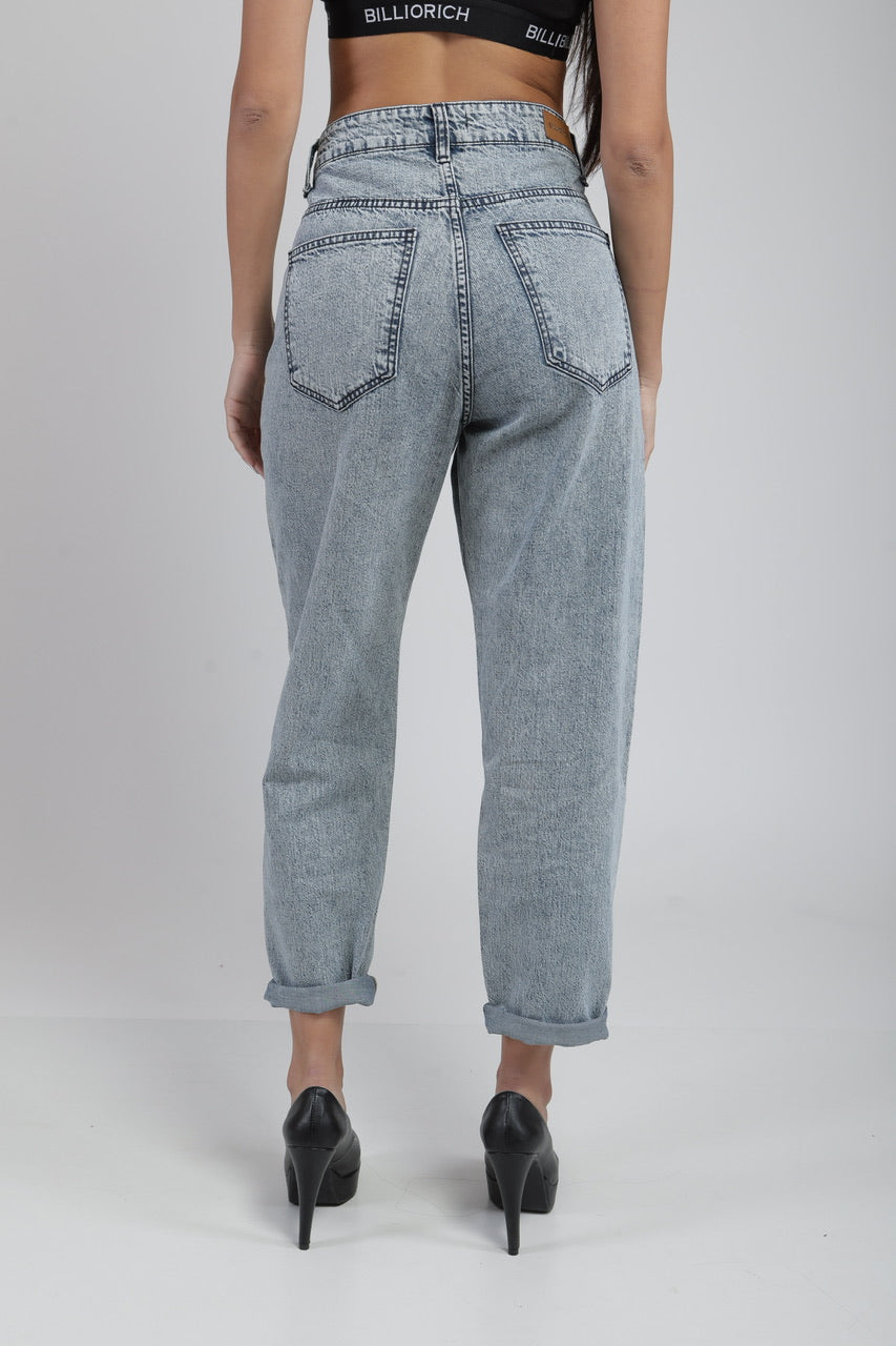 Jean boyfriend en denim