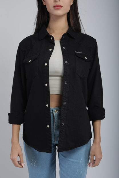 Chemise Veste Relaxed En Jean