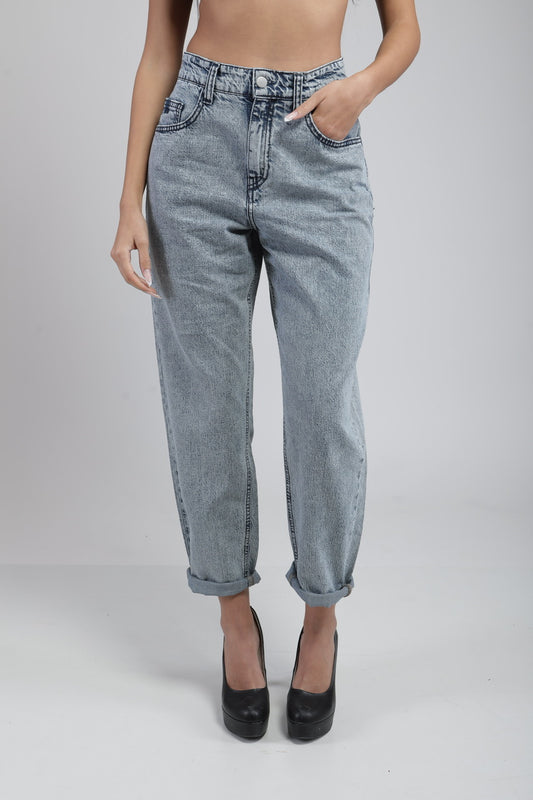 Jean boyfriend en denim
