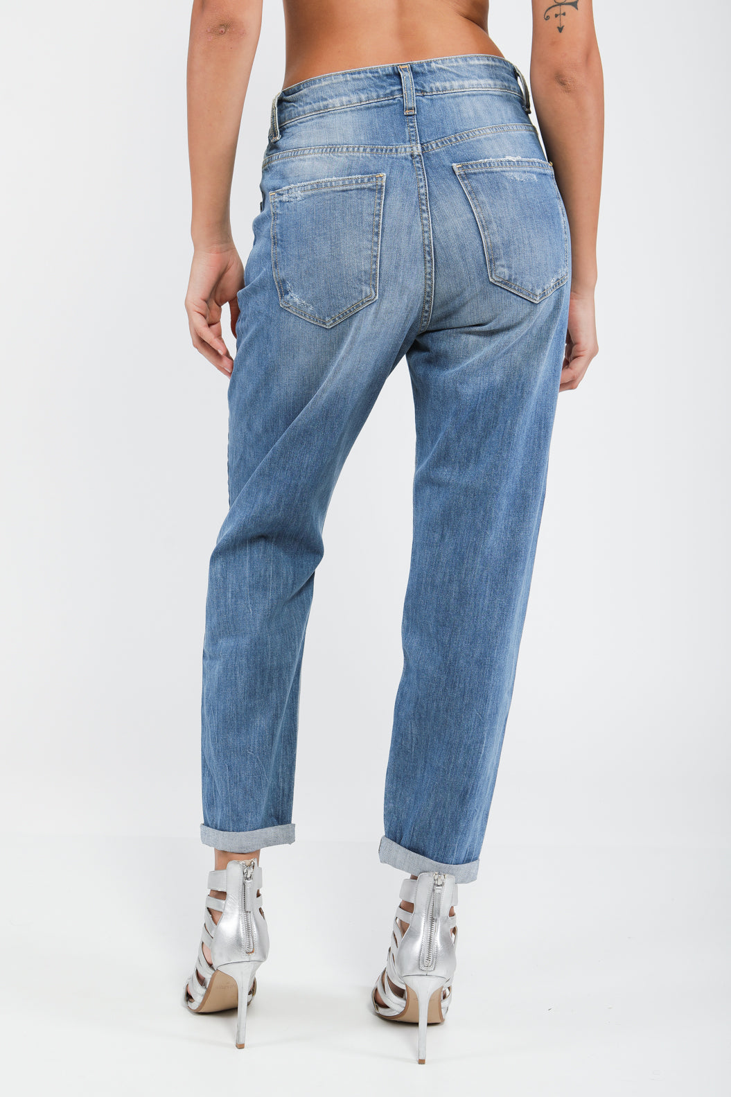 Jean boyfriend en denim