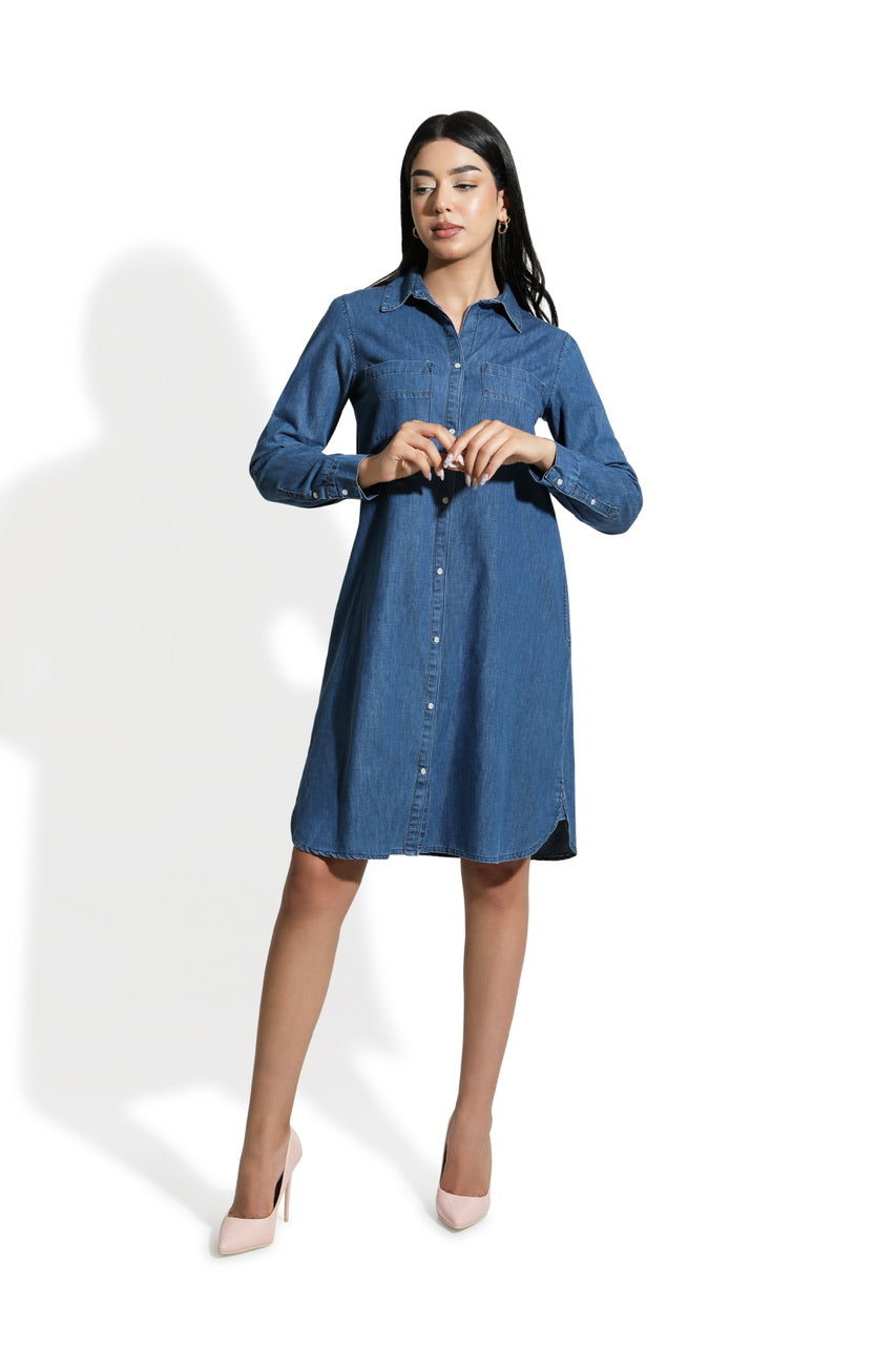 Robe-Chemise En denim