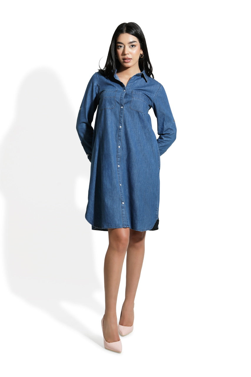 Robe-Chemise En denim
