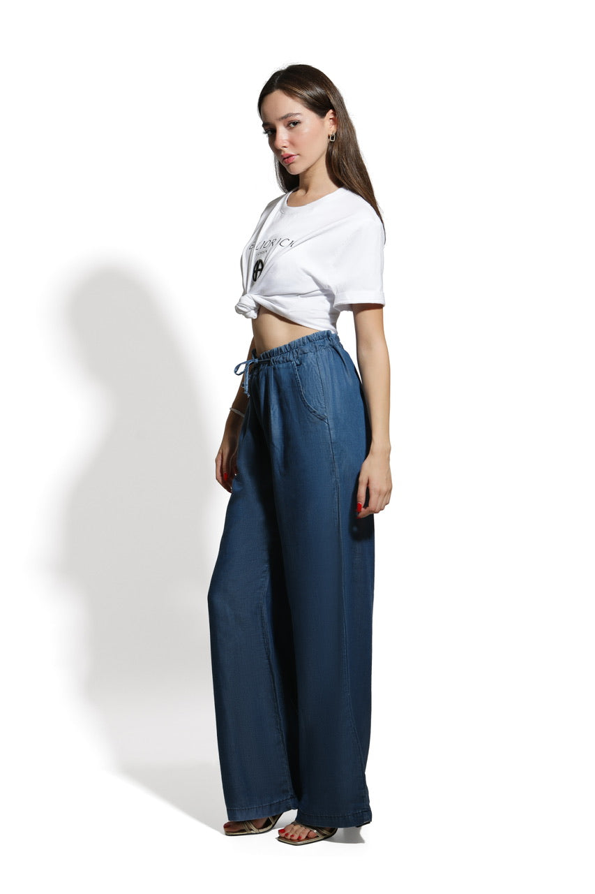 Pantalon large en denim