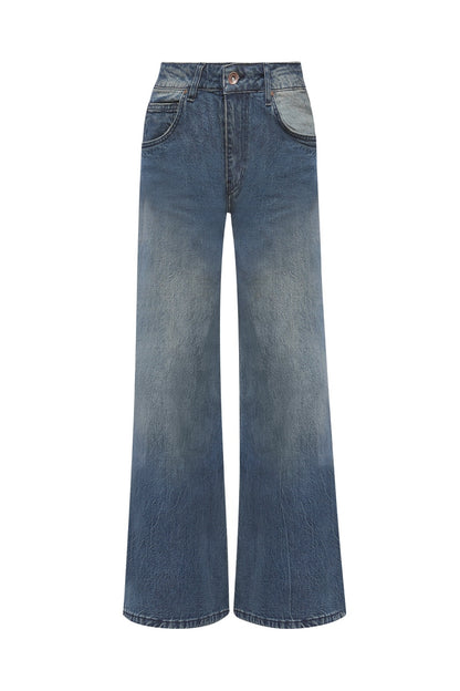 Pantalon large en denim