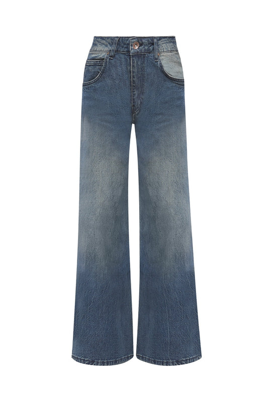 Pantalon large en denim