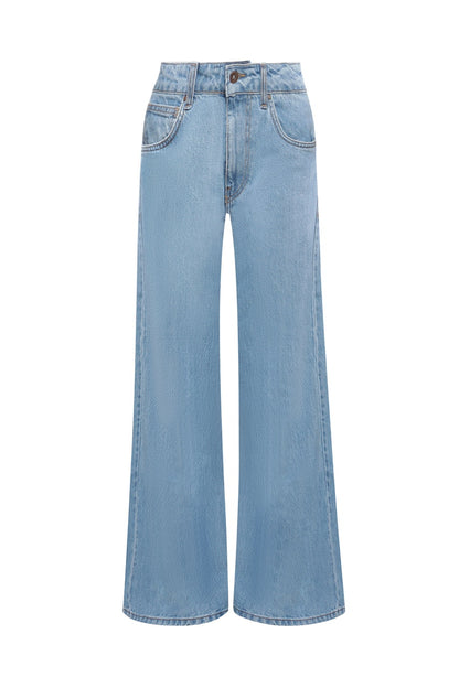 Pantalon large en denim