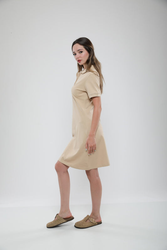 Robe Polo Femme en Piqué
