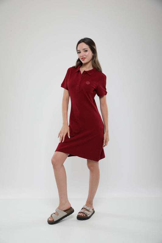 Robe Polo Femme en Piqué
