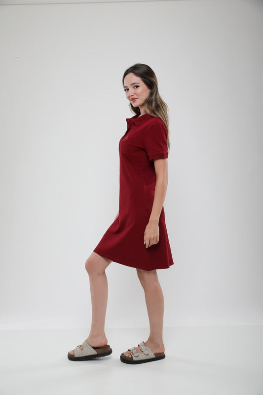 Robe Polo Femme en Piqué