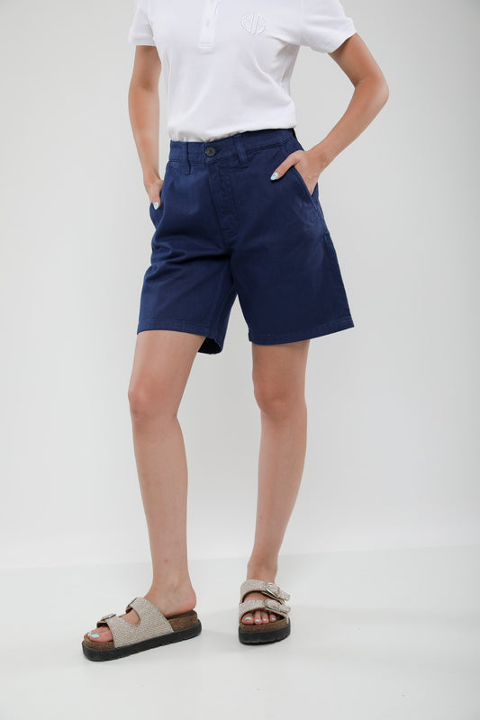 Short Large Femme en Coton