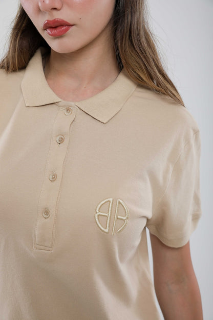 Polo Femme Slim Fit en Piqué de Coton