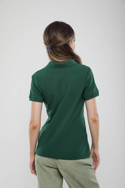 Polo Femme Slim Fit en Piqué de Coton