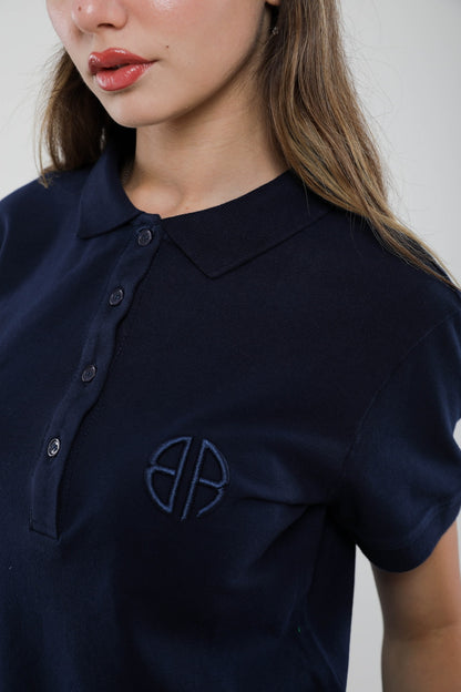 Polo Femme Slim Fit en Piqué de Coton