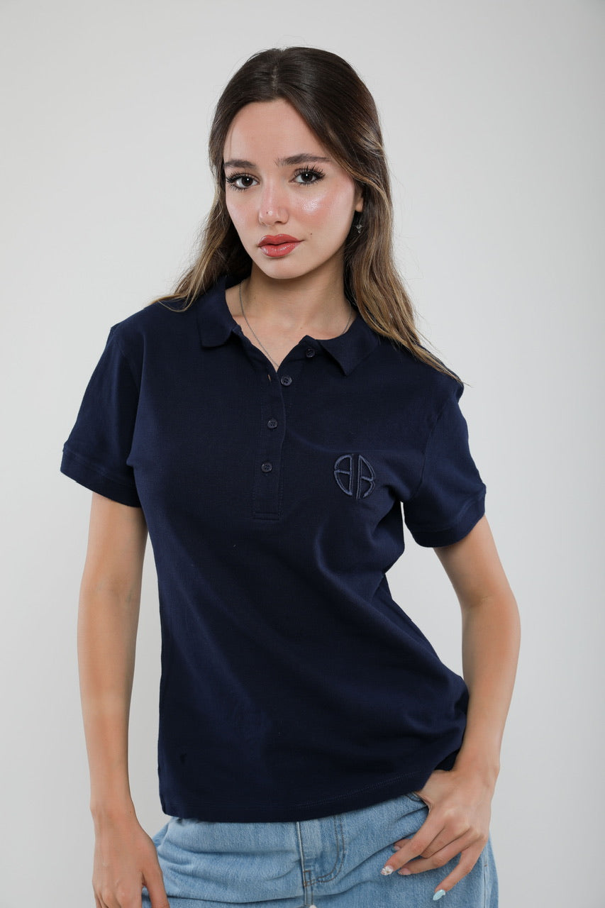 Polo Femme Slim Fit en Piqué de Coton