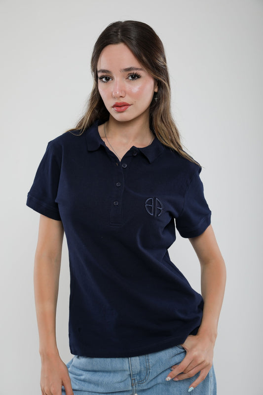 Polo Femme Slim Fit en Piqué de Coton