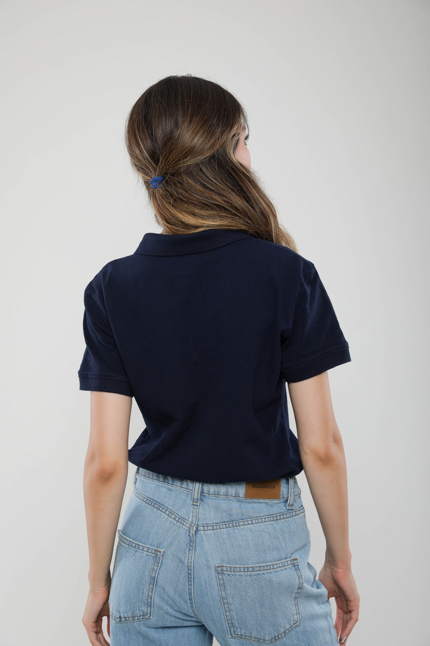 Polo Femme Slim Fit en Piqué de Coton