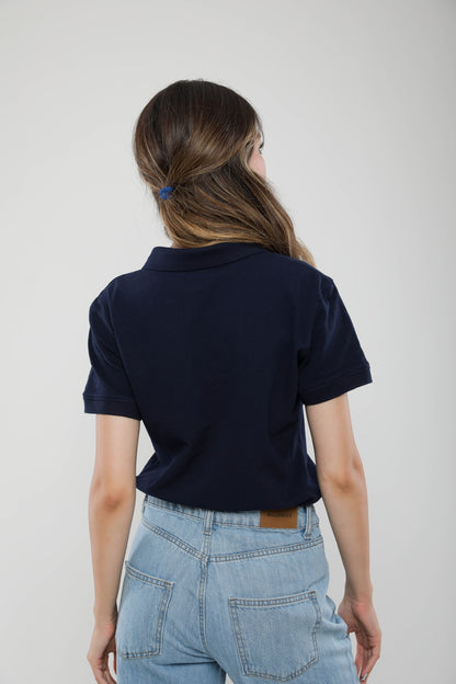 Polo Femme Slim Fit en Piqué de Coton