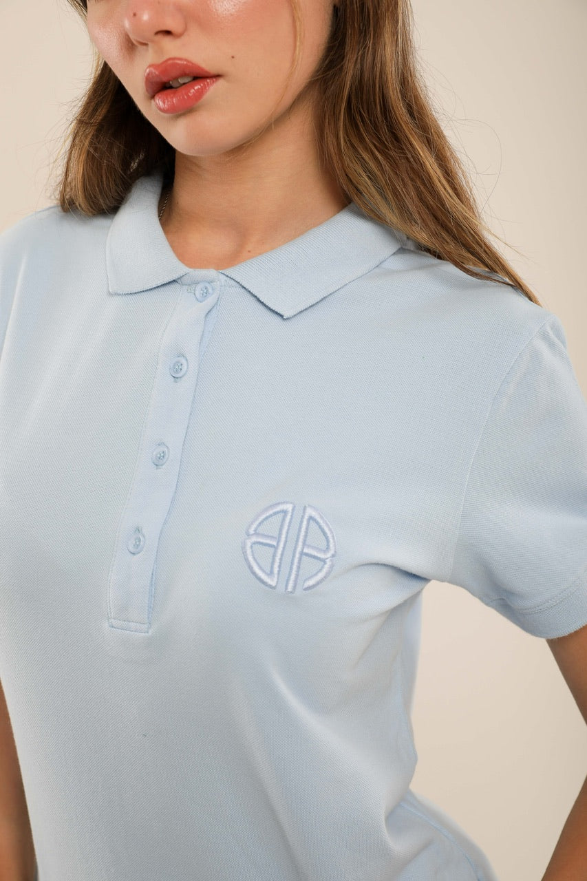 Polo Femme Slim Fit en Piqué de Coton