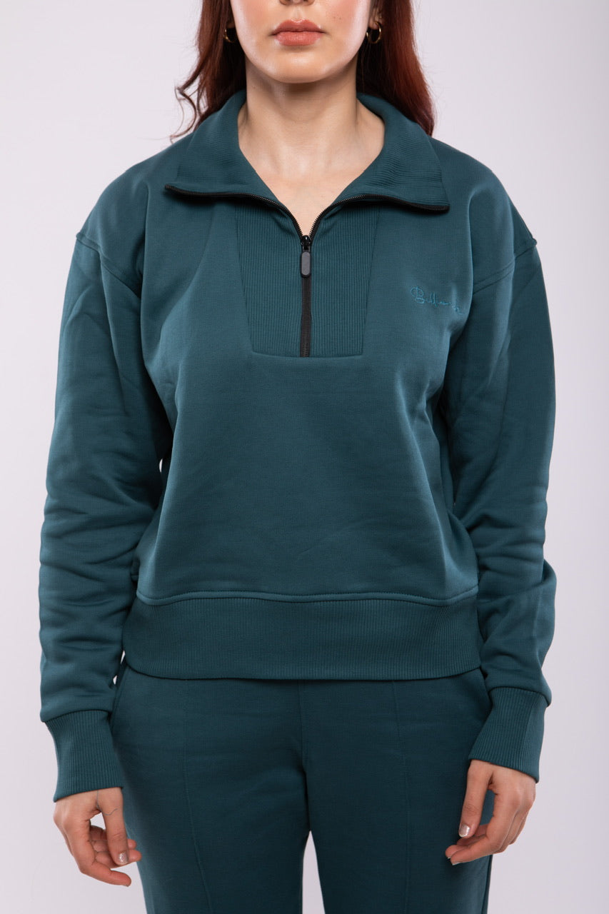 Sweat-shirt Zippé Femme