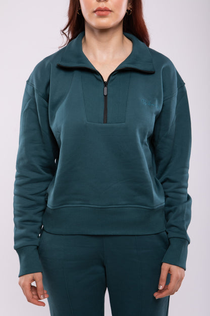 Sweat-shirt Zippé Femme