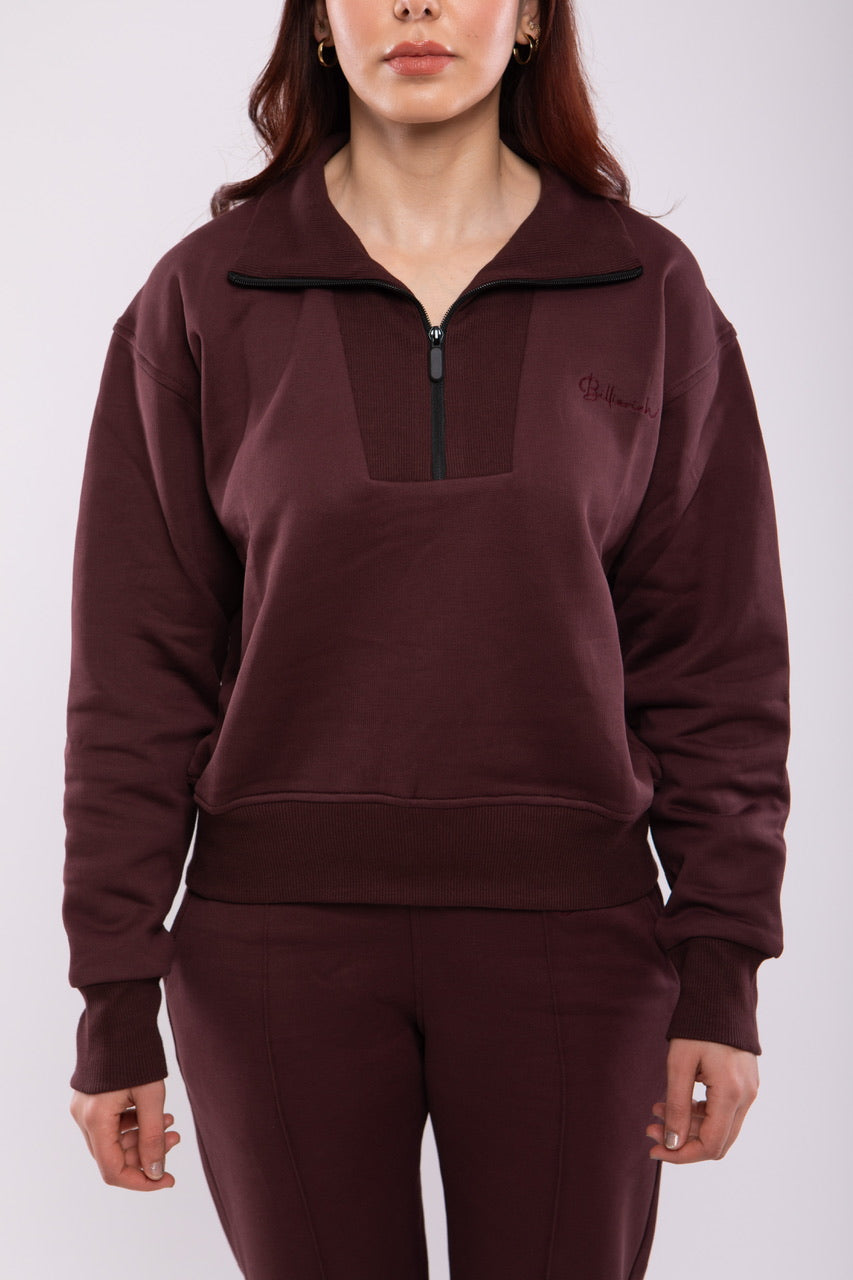 Sweat-shirt Zippé Femme