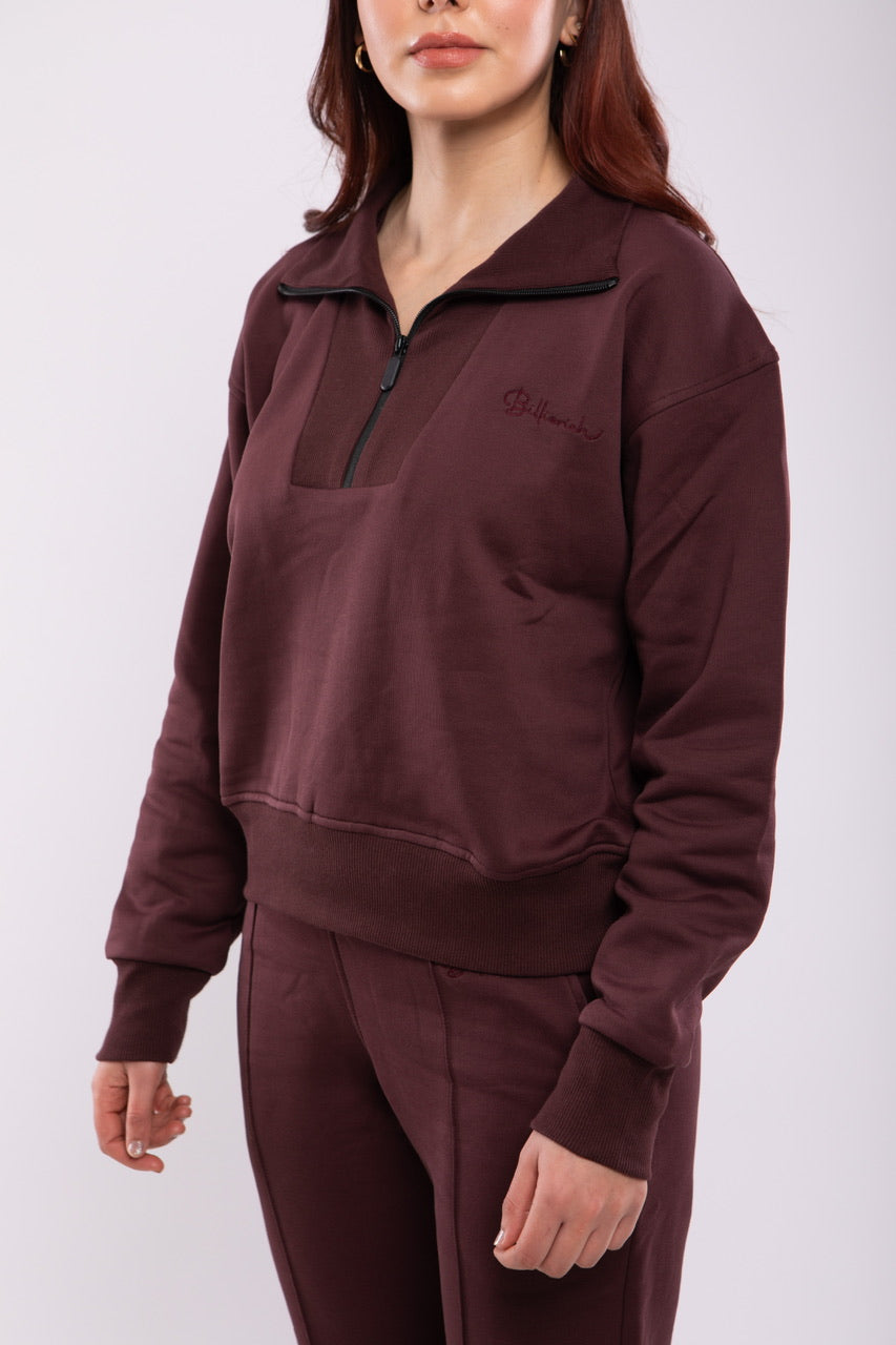 Sweat-shirt Zippé Femme