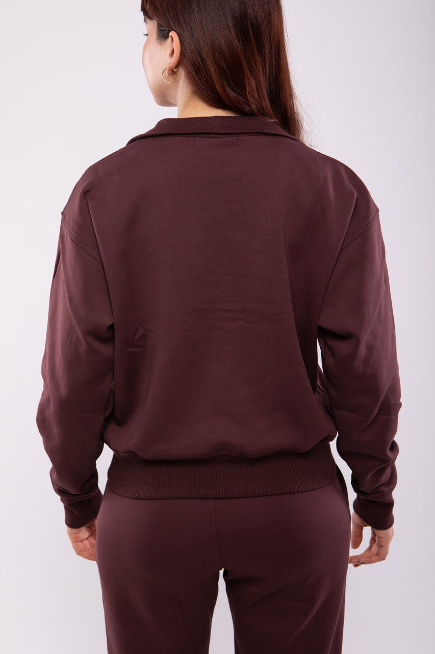 Sweat-shirt Zippé Femme