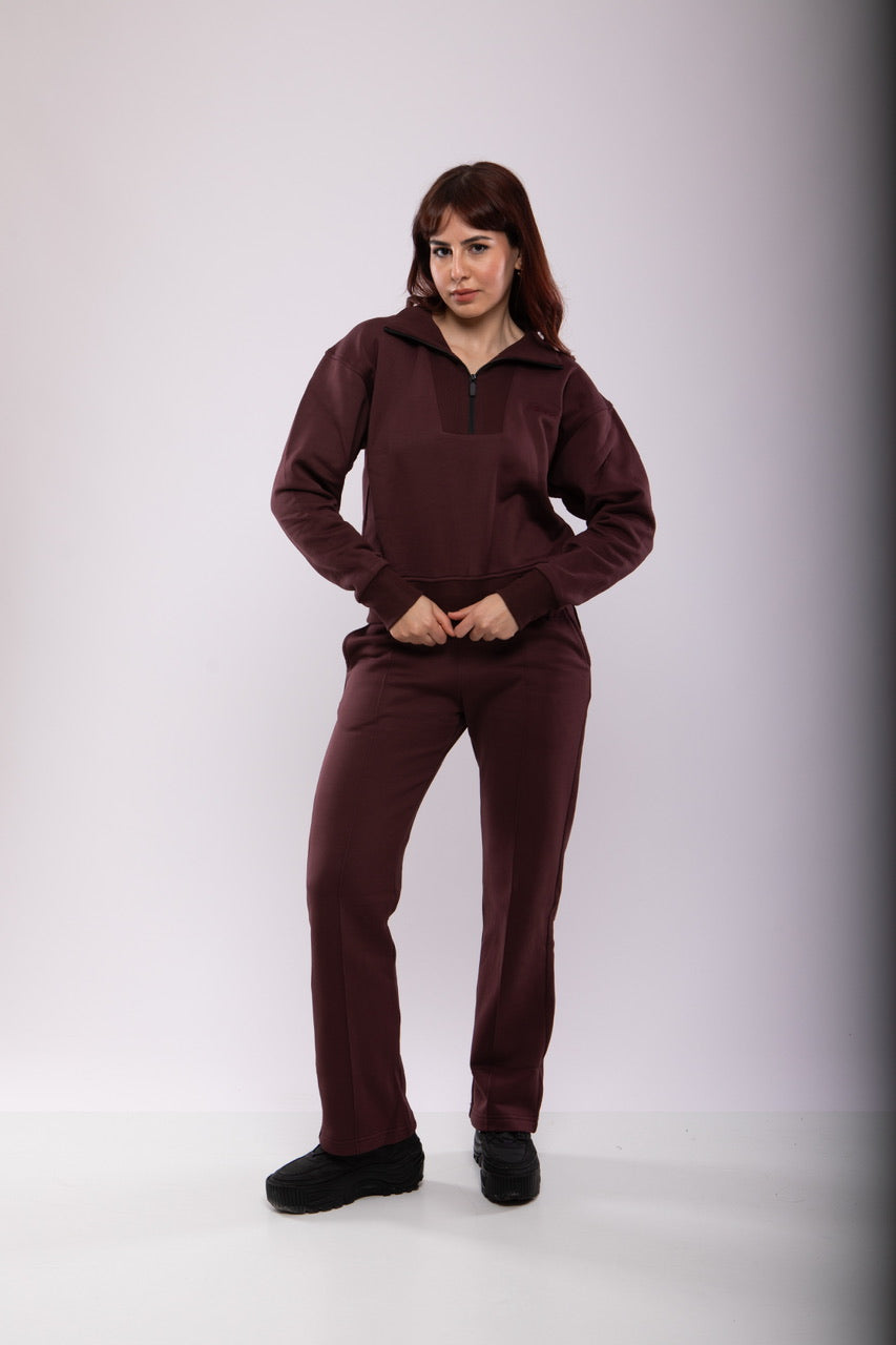 Sweat-shirt Zippé Femme