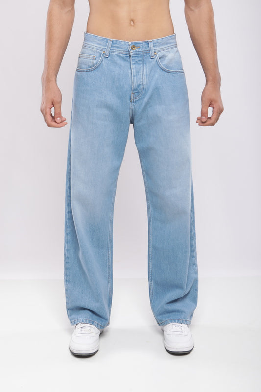 Pantalon large en denim