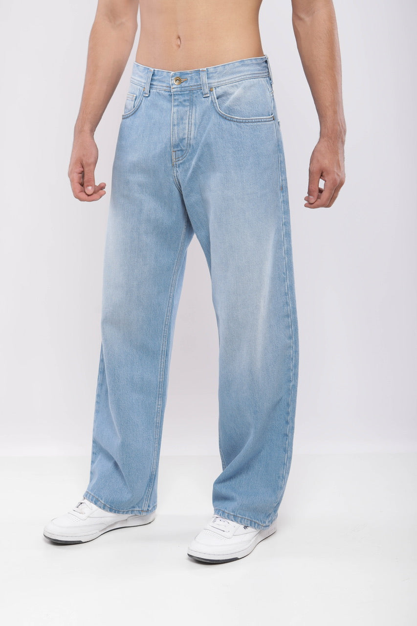 Pantalon large en denim