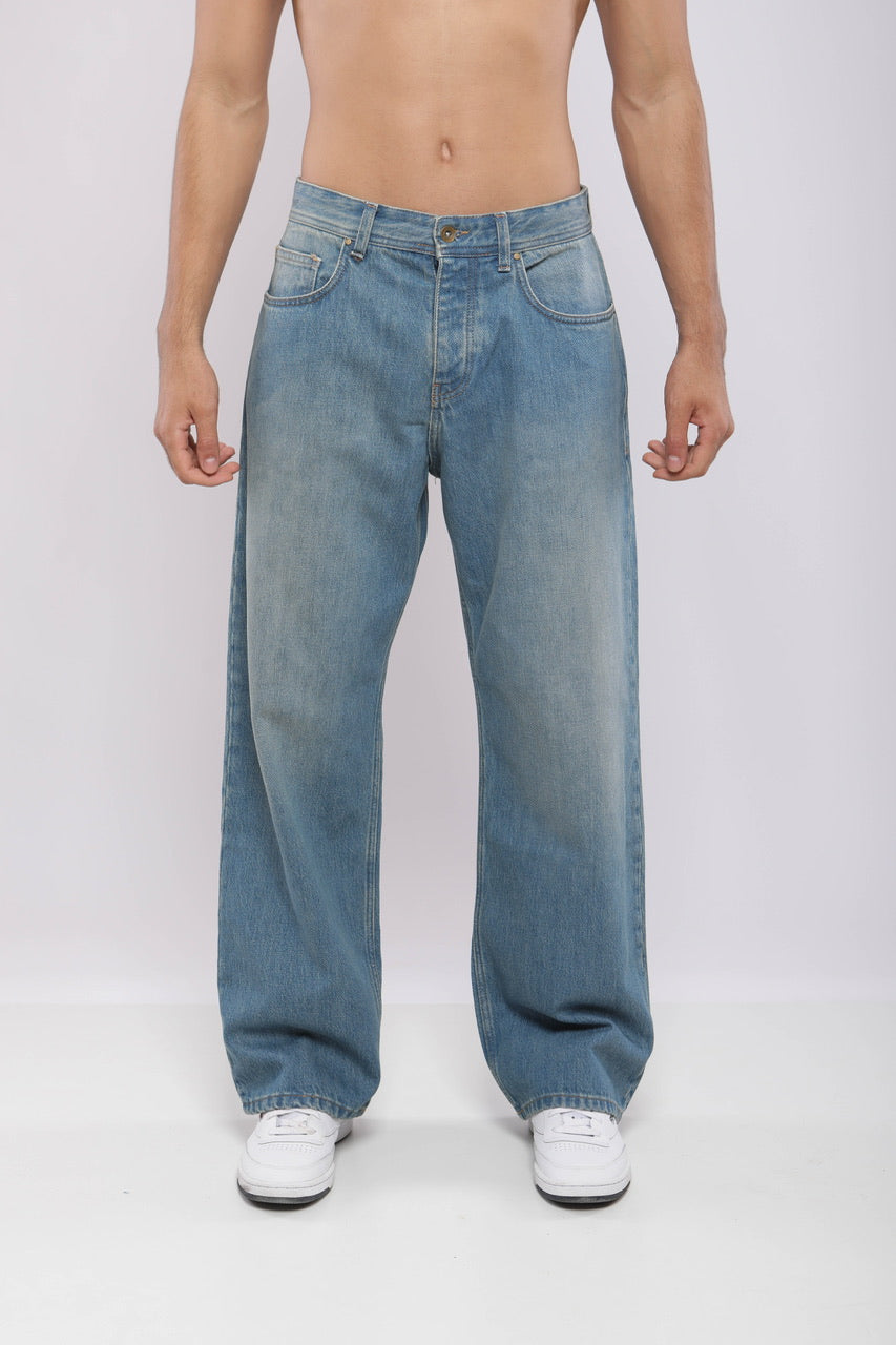 Pantalon large en denim