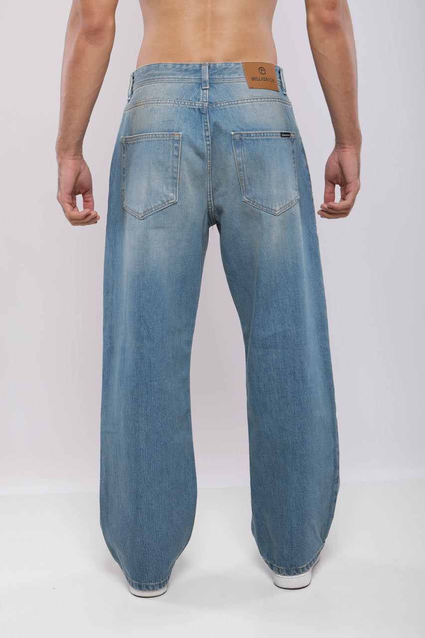 Pantalon large en denim