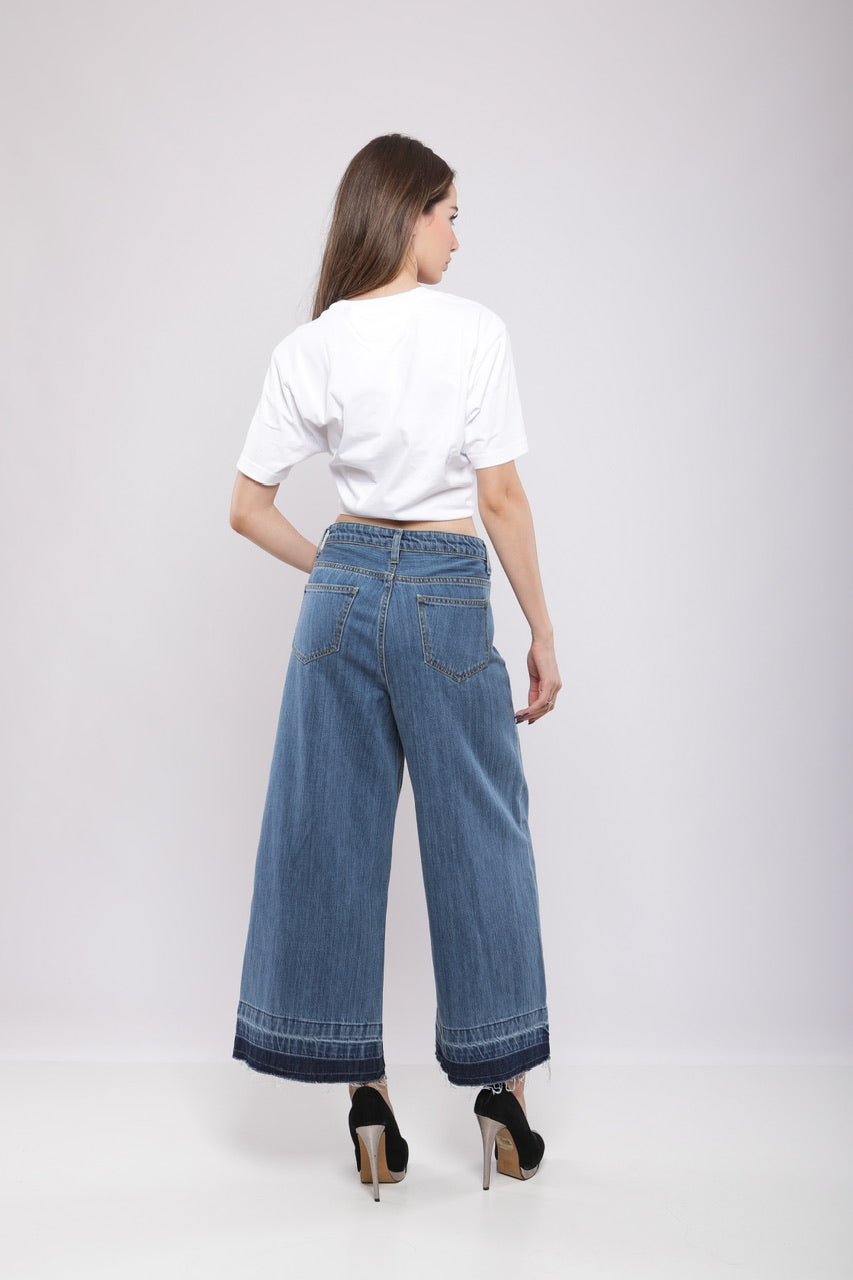 Pantalon large en denim