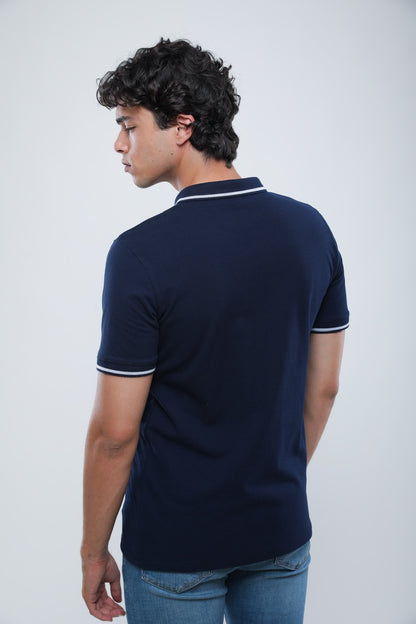 Polo Slim En Piqué