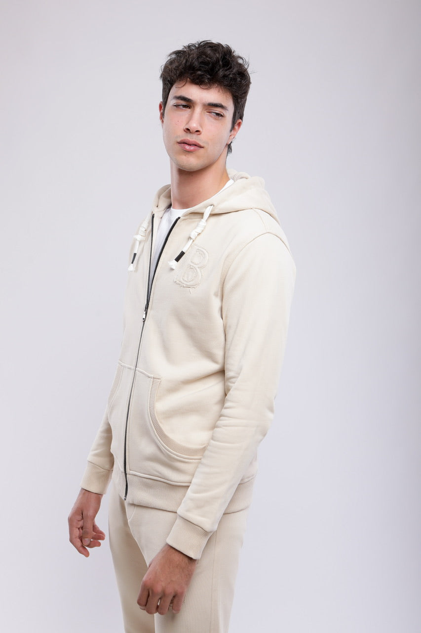 Sweat-Shirt À Capuche Zippé