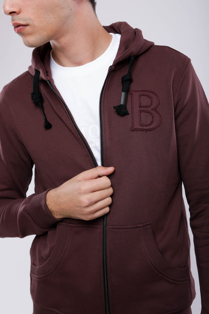 Sweat-Shirt À Capuche Zippé