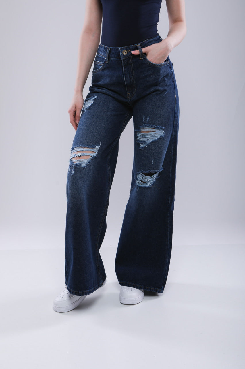 Jean Wide Leg Taille Haute