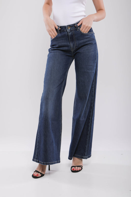 Pantalon Large Femme en Jean