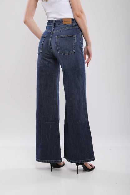 Pantalon Large Femme en Jean