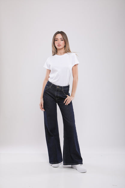 Pantalon Large Femme en Jean