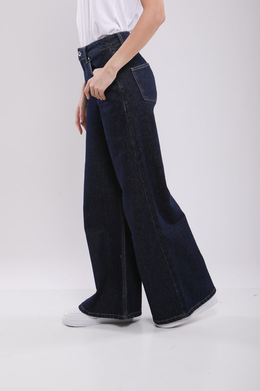 Pantalon Large Femme en Jean