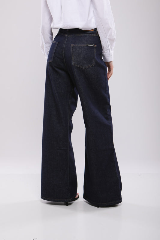 Pantalon Large Femme en Jean